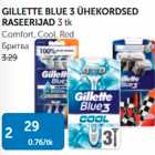 Allahindlus - GILLETTE BLUE 3 ÜHEKORDSED RASEERIJAD 3 tk