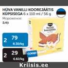 HÜVA VANILLI KOOREJÄÄTIS KÜPSISEGA