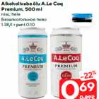 Alkoholivaba õlu A.Le Coq
Premium, 500 ml

