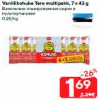 Vanillikohuke Tere multipakk, 7 x 43 g
