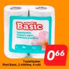 Allahindlus - Tualettpaber
Rimi Basic, 2-kihiline, 4 rulli