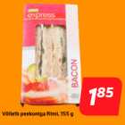 Магазин:Hüper Rimi,Скидка:Бутерброд с беконом Rimi, 155 г