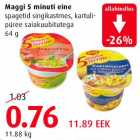 Allahindlus - Maggi 5 minuti eine