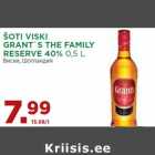 Allahindlus - ŠOTI VISKI
GRANT`S THE FAMILY
RESERVE 