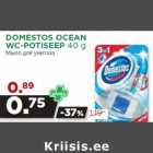 Allahindlus - DOMESTOS OCEAN
WC-POTISEEP 40 g