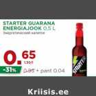 Allahindlus - STARTER GUARANA
ENERGIAJOOK 