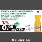 Allahindlus - FANTA KARBONISEERITUD
APELSINIMAITSELINE
KARASTUSJOOK 