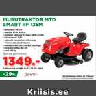 Allahindlus - MURUTRAKTOR MTD SMART RF 125M