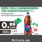 Allahindlus - PEPSI COLA KARBONISEERITUD KARASTUSJOOK 2 L