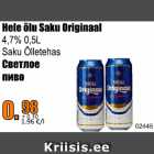 Alkohol - Hele õlu Saku Originaal