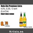 Alkohol - Hele õlu Premium Extra
