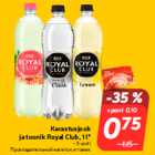 Allahindlus - Karastusjook
ja toonik Royal Club, 1 l*
