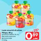 Allahindlus - Laste smuutid või püree
Milupa, 80 g

