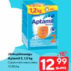 Allahindlus - Jätkupiimasegu
Aptamil 2, 1,2 kg
