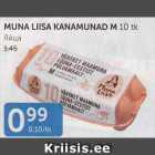 Allahindlus - MUNA LIISA KANAMUNAD M 10 TK