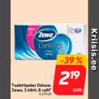 Tualettpaber Deluxe,
Zewa, 3 kihti, 8 rulli*
