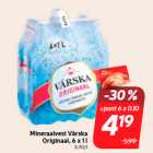 Mineraalvesi Värska
Originaal, 6 x 1 l