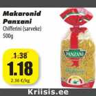 Allahindlus - Makaronid
Panzani
Chifferini (sarveke)
500g