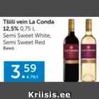 Seme Sweet White, Semi Sweet Red