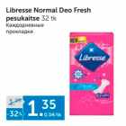 Libresse Normal Deo Fresh pesukaitse 32 tk