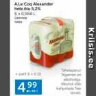 Allahindlus - A.Le Coq Alexander hele õlu 
