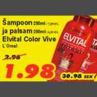 Allahindlus - Šampoon ja palsam Elvital Color Vive L`Oreal