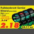 Allahindlus - Rulldeodorant Garnier Mineral meestele L`Oreal