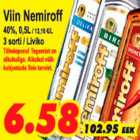 Alkohol - Viin Nemiroff Liviko