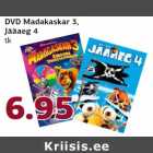 DVD Madakaskar 3,
Jääaeg 4
tk