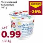 Allahindlus - Tere kodujuust
hapukoorega
300 g