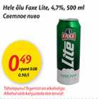 Alkohol - Hele õlu Faxe Lite