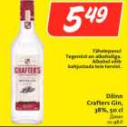 Allahindlus - Džinn 
Crafters Gin, 
38%, 50 cl