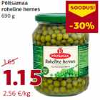 Allahindlus - Põltsamaa
roheline hernes
690 g