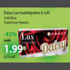 Daisy Lux tualettpaber 8 rulli 3-kihiline