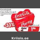 Allahindlus - Karastusjook
Coca-Cola, 6 x 33 cl