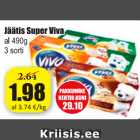 Jäätis Super Viva al 490 g / 3 sorti