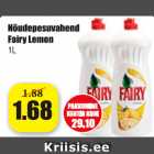 Allahindlus - Nõudepesuvahend Fairy Lemon 1 l