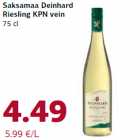 Saksamaa Deinhard
Riesling KPN vein
75 cl