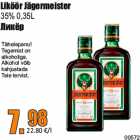 Allahindlus - Liköör Jägermeister
