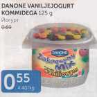 Allahindlus - DANONE VANILJEJOGURT KOMMIDEGA 125 G