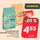 Allahindlus - Kuivsööt koertele
BEYOND Simply 9, 1,4 kg
