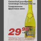 Alkohol - Gaseeritud puuviljavein Sovetskoje Zolotoje