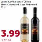 Lõuna-Aafrika Safari Chenin
Blanc-Colombard, Cape Red veinid
75 cl