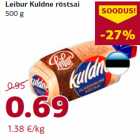 Allahindlus - Leibur Kuldne röstsai
500 g