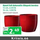 Basel Full dekoratiiv lillepott bordoo