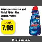 Allahindlus - Nõudepesumasina geel Finish All-in 1 ;Max Shine & Protect 1 l