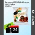 Allahindlus - Sarapuupähklid Golden nut 100 g