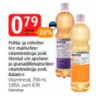 Allahindlus - Pohla- ja rohelise
tee maitseline
vitamiinidega jook
Mental või apelsinija
granadillimaitseline
vitamiinidega jook
Balance