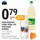 Allahindlus - Karastusjook Valge Klaar või limonaad Kelluke 1,5 L