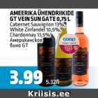 AMERIKA ÜHENDRIIKIDE GT VEIN SUN GATE 0,75 L